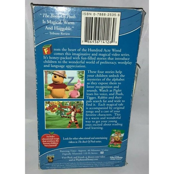 VHS Book of Pooh Fun with Words Hundred Acre Wood Honey - Picture 2 of 2